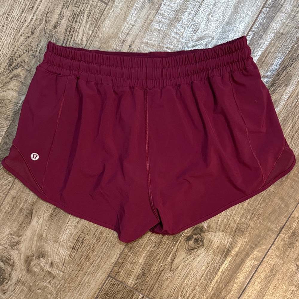 lululemon athletica Burgundy Athletic Shorts